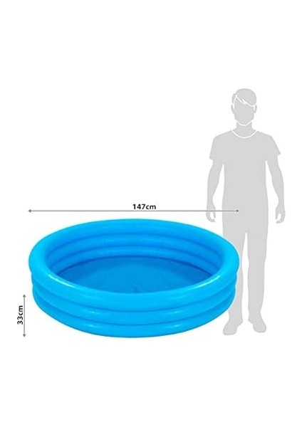 58426 Cristal Renkli 3 Bölme Havuz 147 Cm, Su Sporları, Plaj Malzemesi, Şişme Ürün, Yüzme Aksesuarı, Kamp, Dalış, Güvenlik fiyatları