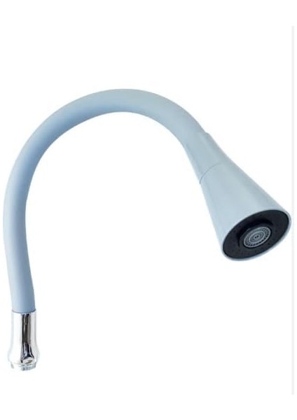 Esnek Silikon Musluk Başlığı – Kıvrılabilir ve Oynar Başlıklı, Beyaz Renkli Musluk Uzatma Aparatı | Mutfak ve Banyo Bataryaları Için Ayarlanabilir Su Yönlendirici 52 cm