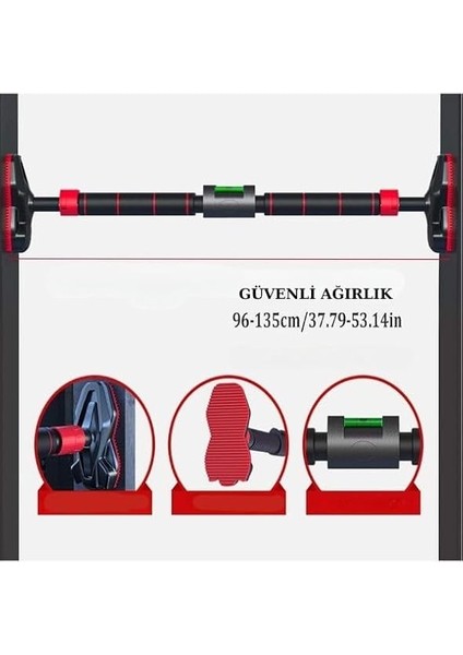 Yeni Nesil 90-130CM Kapı Barı Koridor Barfiksi Barfix Spor Aleti Demiri Barfiks Çubuğu modelleri