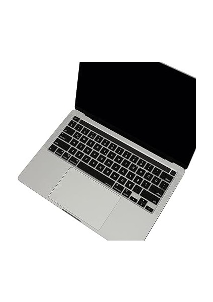 MacBook Klavye Koruyucu Silikon Film Us Ingilizce Amerikan-Return-Enter-Için Türkçe Çeviri Baskı Touchbar Pro 13-16 Inç A2251 A2289 A2338 A2141 Uyumlu, Ultra Ince Yıkanabilir Siyah indirimleri