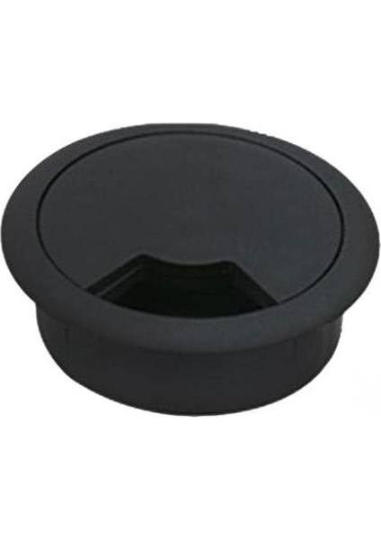 Masa Üstü Kablo Kanalı Deliği Kapağı Siyah Masa Kapağı 6 cm (5 Adet) indirimleri