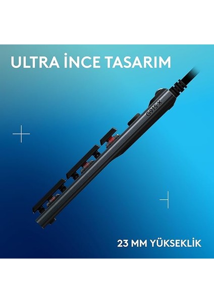 G G915 x Tactile Kablolu Düşük Profilli Rgb Aydınlatmalı Pc/mac Için Mekanik Ingilizce Q Oyun Klavyesi, Siyah indirimleri