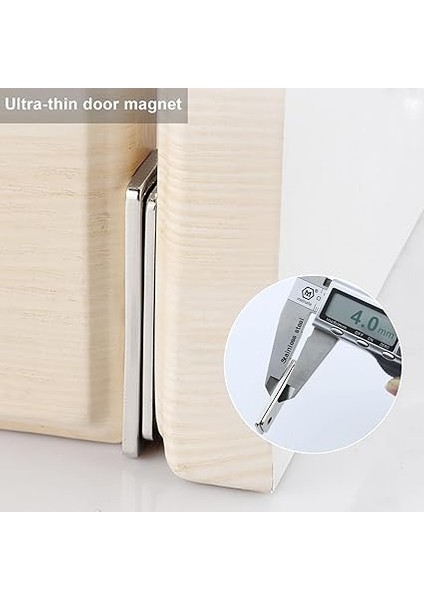 8 Adet Mıknatıslı Kilit, Ultra Ince Manyetik Kapama, Kapı, Kendinden Yapışkanlı Kapı Mıknatısları, Güçlü Mobilya Mıknatıslı Kilit Mobilya, Sürgülü Kapı, Dolap Kapısı, Çekmece modelleri