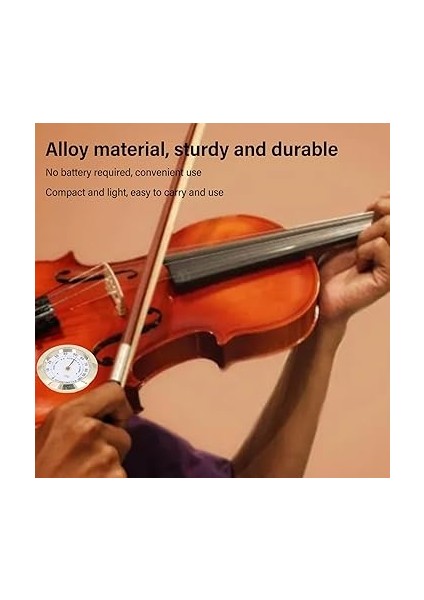 Keman Kutusu Higrometre Müzik Aleti Keman Nem Ölçer Odası Kreş Kapalı Nem Ölçer Yuvarlak Higrometre modelleri