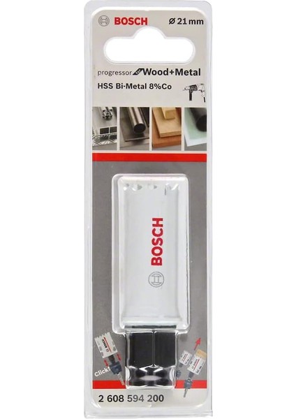 Profesyonel Delik Testeresi Progressor For Wood & Metal (Ahşap ve Metal, Ø 21 Mm, Matkap Aksesuarı)