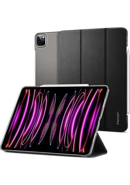 iPad Pro 11 Inç (2022 / 2021) ile Uyumlu Kılıf Liquid Air Folio Black - ACS05466