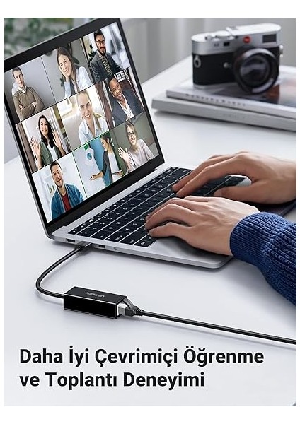 USB 3.0 RJ45 Ethernet Adaptörü 1000MBPS Mac Os ile Uyumlu Windows 10 8 7 Linux Pc Dizüstü Bilgisayar Switch Vb. (Siyah) indirimleri