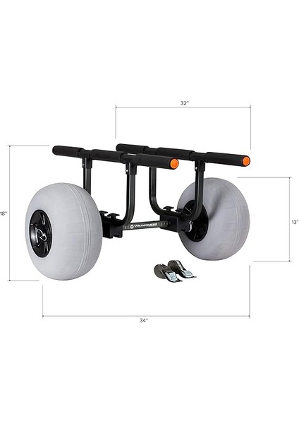 Systems Ağır Hizmet Kayık Arabası | Şişme Plaj Tekerlekleri | 350 Lb Ağırlık Derecesi | Kayaklar ve Kanolar Için, Model Numarası: 8070167 fiyatları