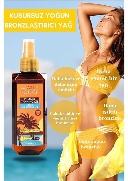 Touch Kusursuz Yoğun Bronzlaştırıcı Yağ 150 ml (8 Farklı Doğal Yağ) modelleri