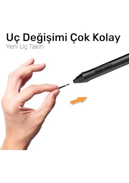 VK640, VK1060, VK1060PRO, VK1200 Grafik Tablet Kalemi Için 10 Adet UÇ-NIPP05 fiyatları