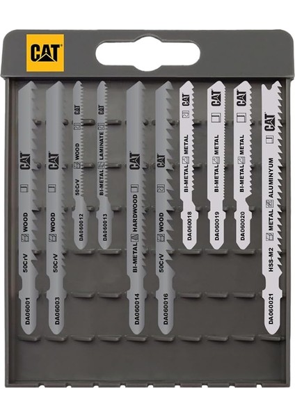 DA06903 Profesyonel Metal/ahşap Hassas/kaba Kesim Dekupaj Testere Ucu 10 Parça