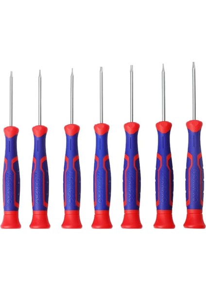 WP200510 7 Parça Profesyonel Cr-V Manyetik Hassas Torx Tornavida Seti