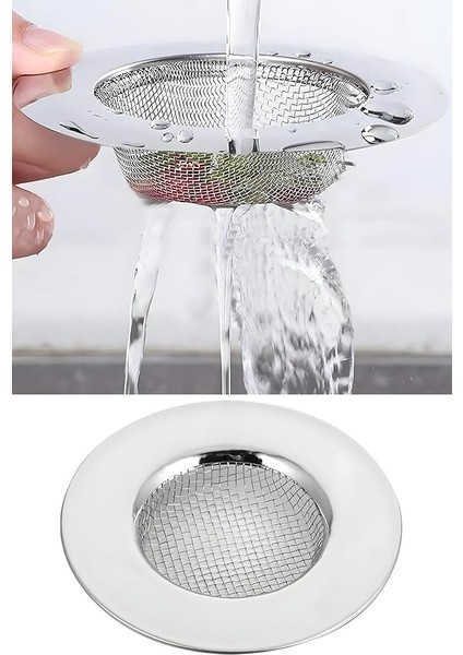 Paslanmaz Çelik Evye Lavabo Süzgeci 7,5 cm