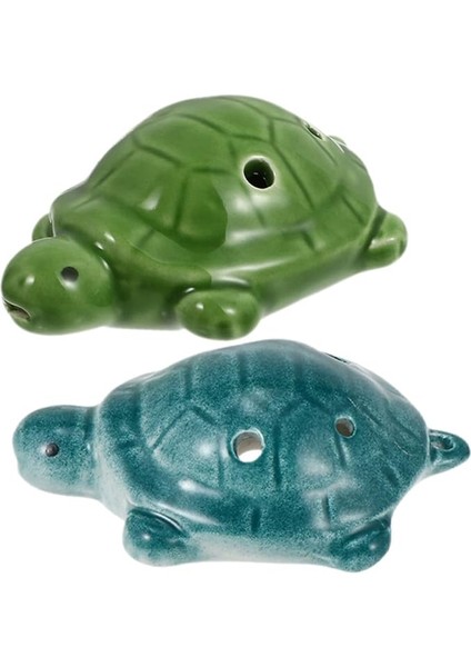 2 Adet 6 Küçük Kaplumbağa Ocarina Seramik Stl Ocarina Tonları Ocarina Çocuklar Ocarina 12 Delikli Ocarina Patates Flüt Ocarina Rüzgar Şaheseri Gemi Flüt Hayvan Seyahat Müzik