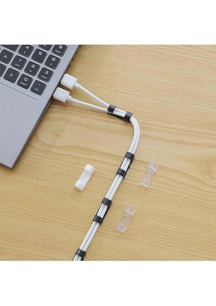 Kablo Düzenleyici Klipsler Sabitleyici Duvar Fayans Cam Kablo Tutucu Yapışkanlı 20 Adet modelleri