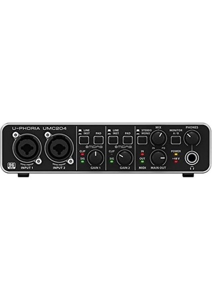 UMC204 USB Audio/midi Interface [1] Pro-Serisi (Steht Kontrol Edilir)