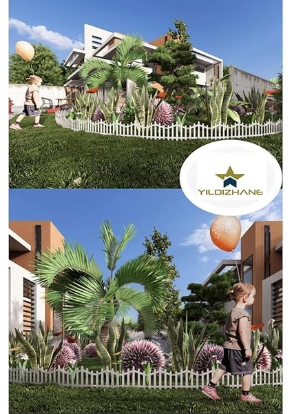 50 Adet Dekoratif Plastik Bahçe Çiti ve Peyzaj Çiti Bordür Kırılmaz Plastik Çit 59 cm modelleri