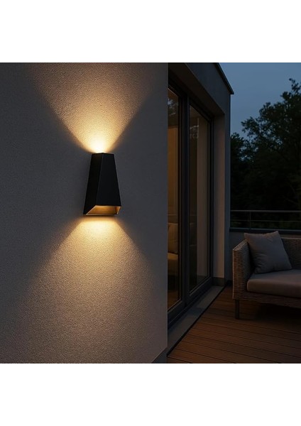 6W Çift Taraflı LED Aplik – 3200K Sıcak Işık, 220V, 350 Lümen, IP54 Su Geçirmez, 110X175 Mm, 100° Işık Açısı indirimleri