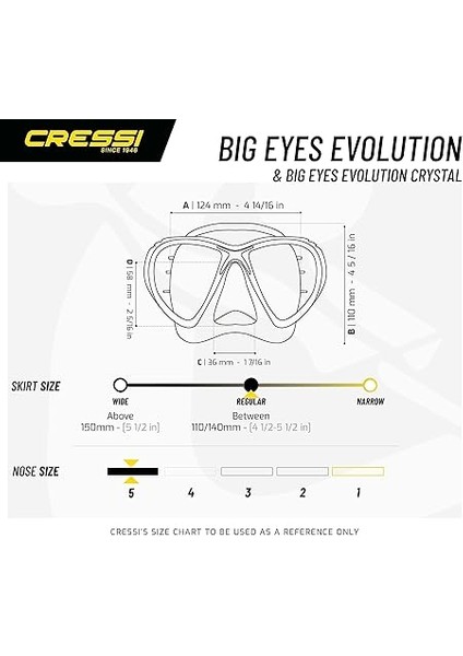 Eyes Evolution Crystal Dalış Maskesi indirimleri