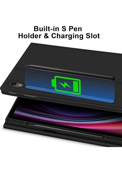 Galaxy Tab S10 LITE/S9/S10 Fe/s9 Fe 10.9/11 Inç Case Uyumlu Keybord Bluetooth Türkçe Q Klavyeli Kılıfı (Siyah) fiyatları