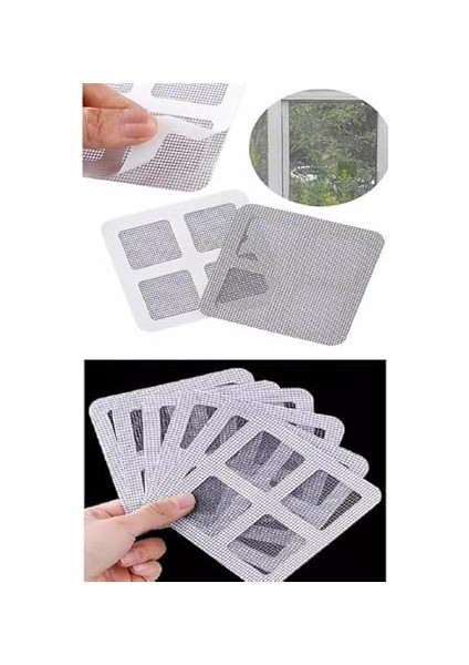 Outlet 10 Adet Yapışkanlı Kesilerek Kullanılabilir Yırtık Kapı-Pencere Sinekliği Onarım Tamir Bandı fiyatları