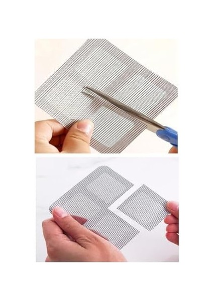 Outlet 10 Adet Yapışkanlı Kesilerek Kullanılabilir Yırtık Kapı-Pencere Sinekliği Onarım Tamir Bandı fırsatları