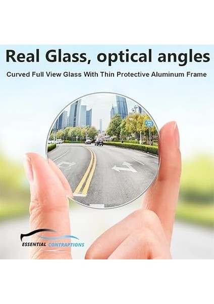 2'li Ayarlanabilir Kör Nokta Aynası – 360° Dönebilen Hd Geniş Açı Çerçevesiz Dikiz Ayna Aparatı, Otomobil, Suv, Kamyon ve Tüm Araçlar ile Uyumlu, Kolay Montajlı Ayna Eklentisi fırsatları