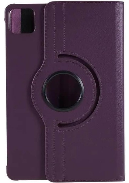 Redmi Pad Se 11INÇ ile Uyumlu Kılıf Dönen Tablet Kilifi Ekran Koruyucu+Kalem Mor modelleri