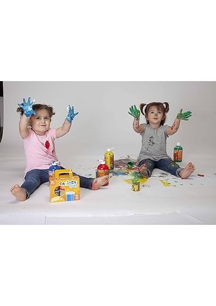 Bebek Parmak Boyasi 8 Renk 8X50 ml Süper Yikanabilir 2+ Yaş indirimleri