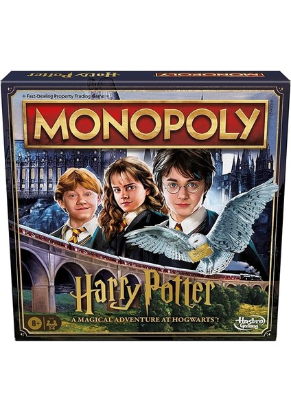 Gaming Monopoly Harry Potter Sürümü Masa Oyunu | Hogwarts'ta Büyülü Bir Macera | 8 Yaş ve Üzeri | 2 Ila 6 Oyuncu | Aile Oyunları | Çocuklar ve Yetişkinler Için Hediyeler