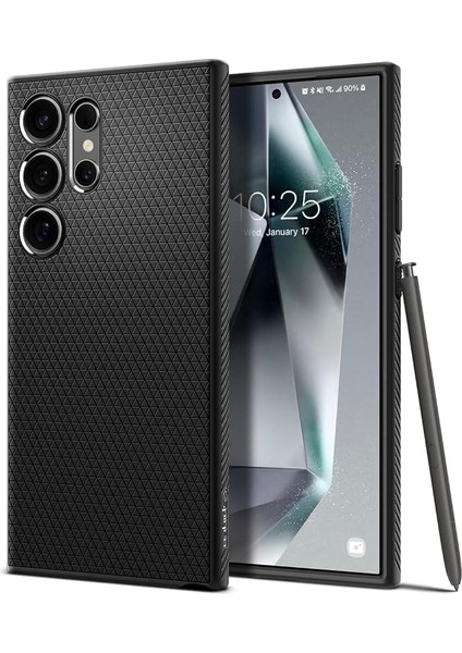 Galaxy S24 Ultra ile Uyumlu Kılıf Liquid Air Matte Black - ACS07287