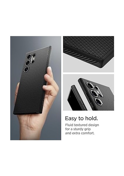 Galaxy S24 Ultra ile Uyumlu Kılıf Liquid Air Matte Black - ACS07287 fırsatları