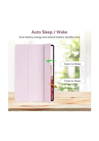 Galaxy Tab S7 Fe / S7 Plus S8 Plus 12.4" ile Uyumlu Kılıf Kalem Bölmeli Smart Case X800 T730 T970 Rose Gold fırsatları