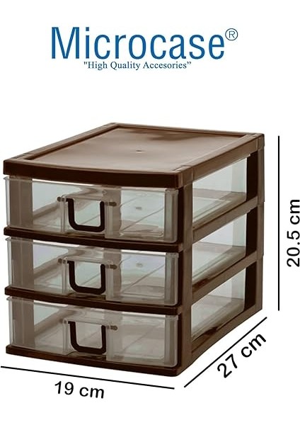 3 Gözlü Plastik Çekmeceli Takı Bileklik Evrak Organizer - AL3703 (Beyaz) fiyatları