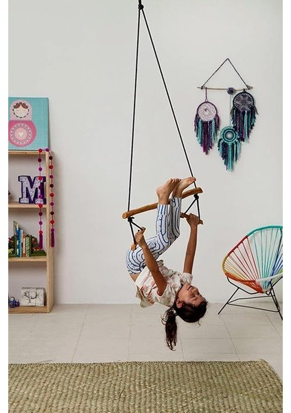 Basic Ahşap Duyusal Trapez Salıncak Çocuk Jimnastik Aktivite Gelişim Salıncağı modelleri