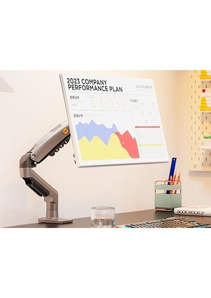 Bayou Nb F80 17"-30" Amortisörlü 2-9 kg Monitör Standı Yeni Versiyon (Matte Charcoal) modelleri