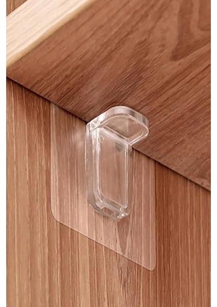 Set Kendinden Yapışkanlı Dolap Duvar Kitaplık Ayakkabılık Raf Tutucu Sabitleyici Klips Askı fiyatları