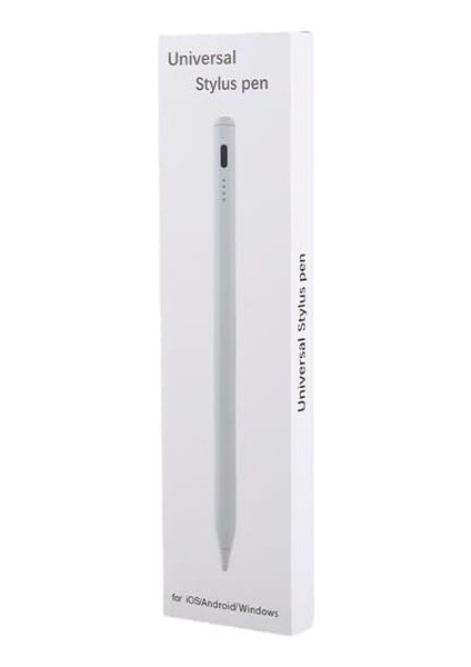 K-2260 Universal Kapasitif Stylus iPad Tablet Dokunmatik Kalem, Beyaz fırsatları