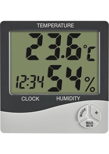 Dostmann Dijital Mini Termo-Higrometre, Iç Mekan, 30.5058.02, Oda Termometresi, Nem Ölçer, Nem ve Sıcaklık Ölçümü, Oda Iklimi Kontrolü Için, Maks. Minimum, Saat ve Tarih Dahil, Beyaz fiyatları