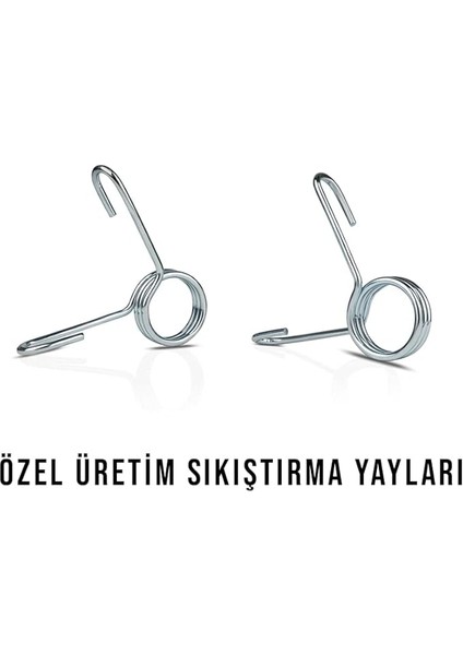 2 Adet Kıskaçlı Çelik Plaka Sıkıştırma Yayı
