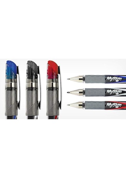 My Sıgn Jel Roller Imza Kalemi Mavi 1 mm (6030)12 Li