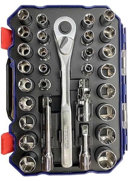 WP202525 30 Parça 1/2’’ Cr-V Metrik/inç Profesyonel Lokma Takımı modelleri
