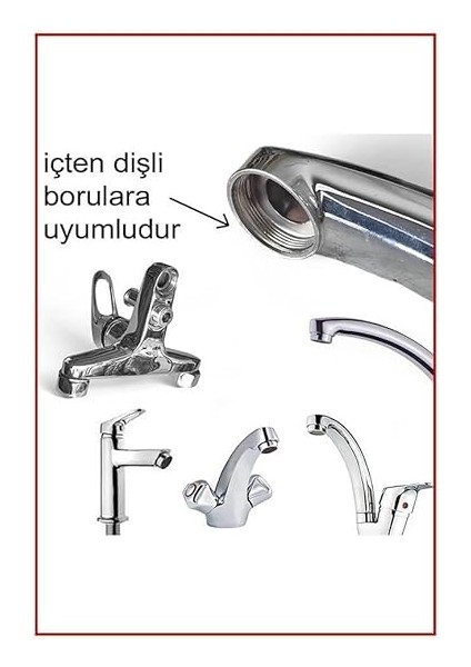 6 Adet Batarya Musluk Ucu Su Tasarruf Aparatı Süzgeci Perlatör Dış Dişli indirimleri