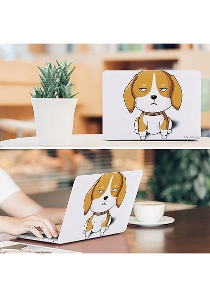 MacBook Pro 13 Kılıf A2338 A2289 A2251 A2159 A1989 A1706 A1708 Uyumlu M1 M2 Tpu Sert Kapak Ince Hafif Hava Menfezli Lazer Uv Baskı Köpek Dostu Tasarım Kahverengi fırsatları