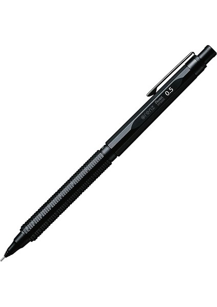 PP3005-A Orenznero Basmalı Kurşun Kalem, Otomatik Uç Beslemeli, Kırılmaz Uç, Siyah Metal Gövde, 0,5 Mm, 1 Adet (1'li Paket)