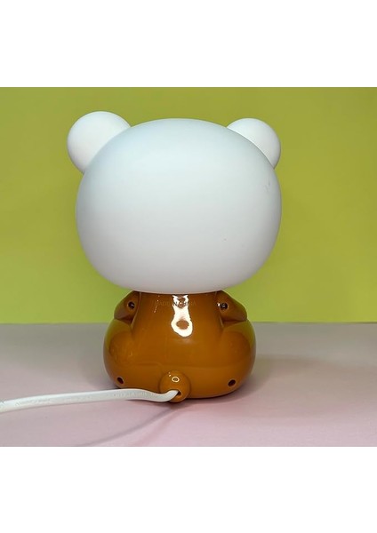 Gece Lambası Çocuklar Için Renkli Eğlenceli Karakter Aydınlatma Çocuk Odası Yatak Odası Kitap Okuma Işığı Dekoratif Lambatavşan Ayıcık (N10) modelleri