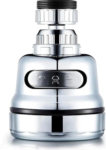 Krom Fonksiyonlu Tasarruflu Oynar Başlıklı Eviye Musluk Spiral Batarya Ucu fiyatları