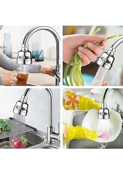 Krom Fonksiyonlu Tasarruflu Oynar Başlıklı Eviye Musluk Spiral Batarya Ucu indirimleri