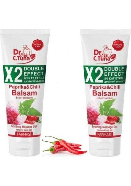 Dr.c.tuna 2 Kat Etkili Biberli Masaj Jeli 250ML (2 Adet)