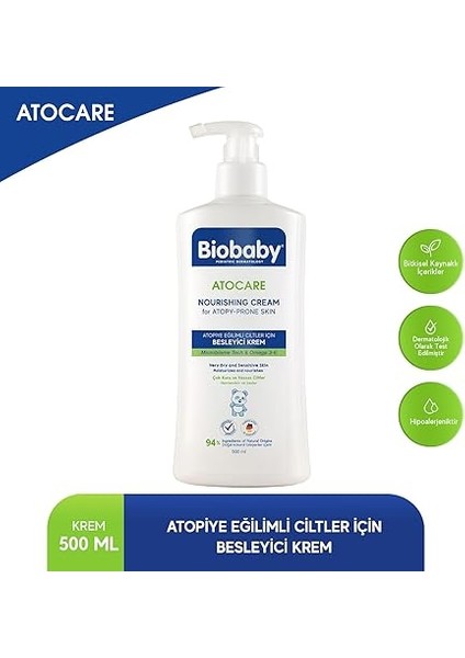 Atocare Bebek Kremi – Çok Kuru ve Atopiye Eğilimli Ciltler Için – 500 ml Pompalı Şişe – Prebiyotik & Postbiyotik Içerikli Nemlendirici Bakım Kremi fiyatları